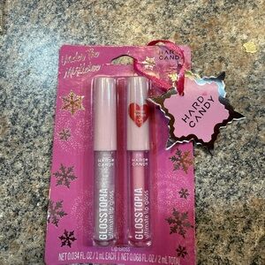 Hard Candy Glossopia Lip Gloss Duo - Festive Pink and Cherry